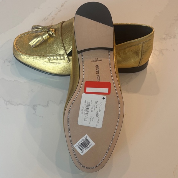 Veronica Beard Gold Tassel Loafer NEW Size 7 NWT - Picture 16 of 16